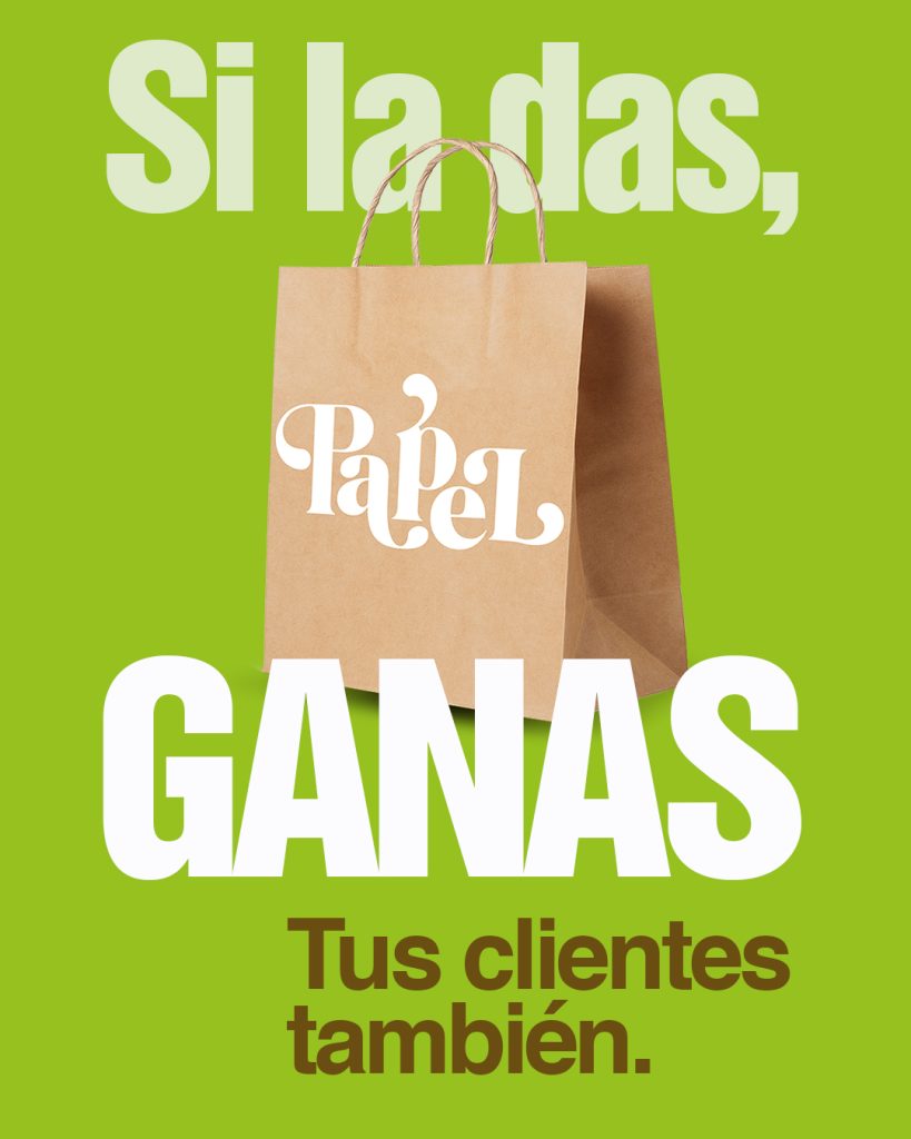 La bolsa de papel Si la das, ganas