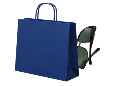 Bolsa de papel con gafas de sol