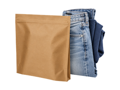 Bolsa de papel con unos tejanos
